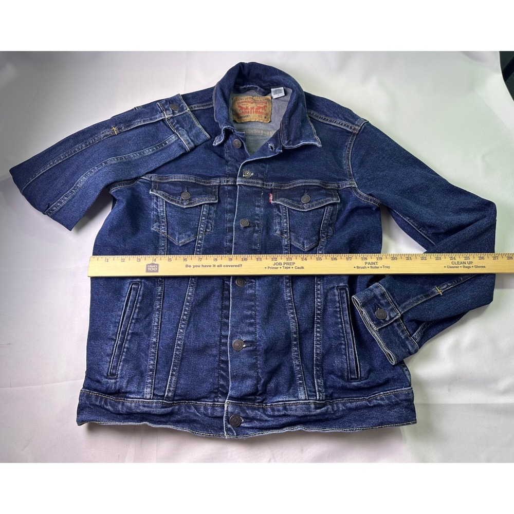 Levi's Men's Trucker Jacket Size M Blue Denim Colusa Wash Stretch Classic Casual - Picture 5 of 11